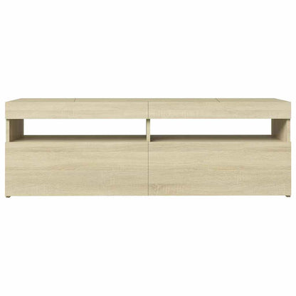 Tv Skříňka S Led Osvětlením Dub Sonoma 120 X 35 X 40 Cm