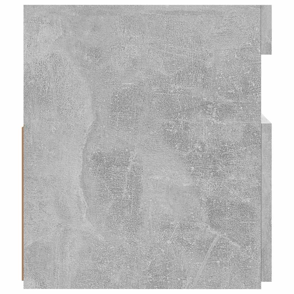 Tv Skříňka S Led Osvětlením Betonově Šedá 120 X 35 X 40 Cm