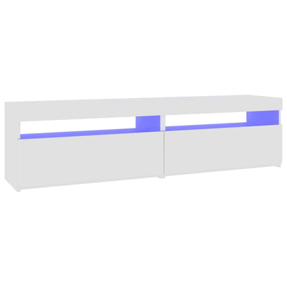 Tv Skříňky S Led Osvětlením 2 Ks Bílé 75 X 35 X 40 Cm