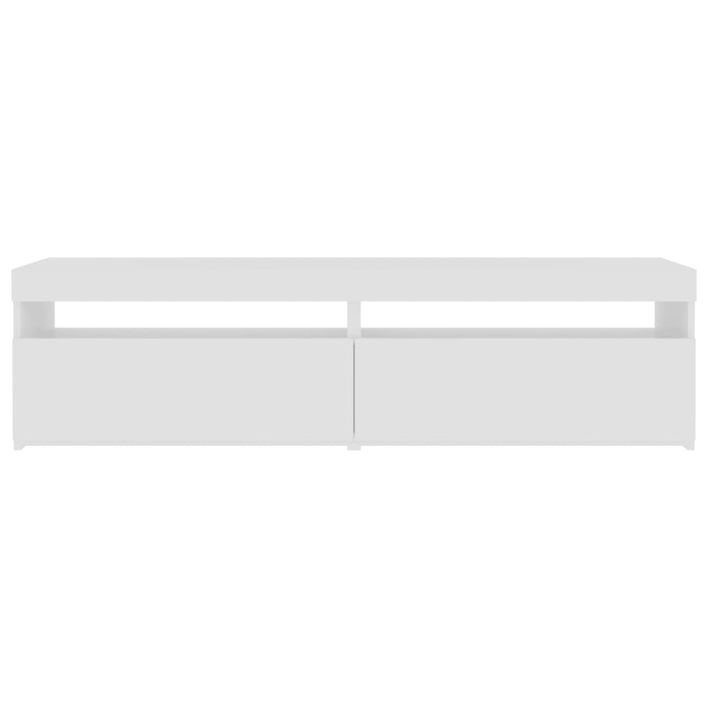 Tv Skříňky S Led Osvětlením 2 Ks Bílé 75 X 35 X 40 Cm