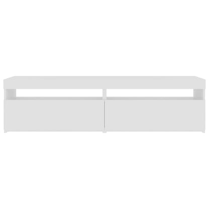 Tv Skříňky S Led Osvětlením 2 Ks Bílé 75 X 35 X 40 Cm