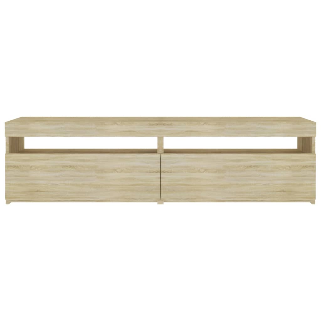 Tv Skříňky S Led Osvětlením 2 Ks Dub Sonoma 75 X 35 X 40 Cm