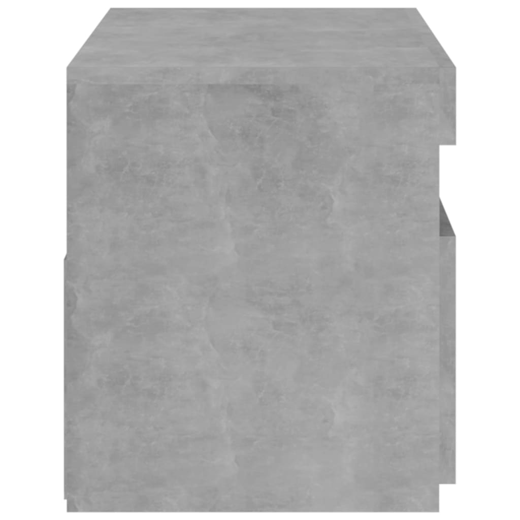 Tv Skříňka S Led Osvětlením Betonově Šedá 75 X 35 X 40 Cm