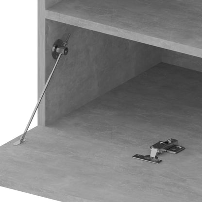 Tv Skříňky S Led Osvětlením 2 Ks Betonově Šedé 75 X 35 X 40 Cm