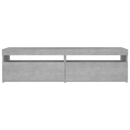 Tv Skříňky S Led Osvětlením 2 Ks Betonově Šedé 75 X 35 X 40 Cm