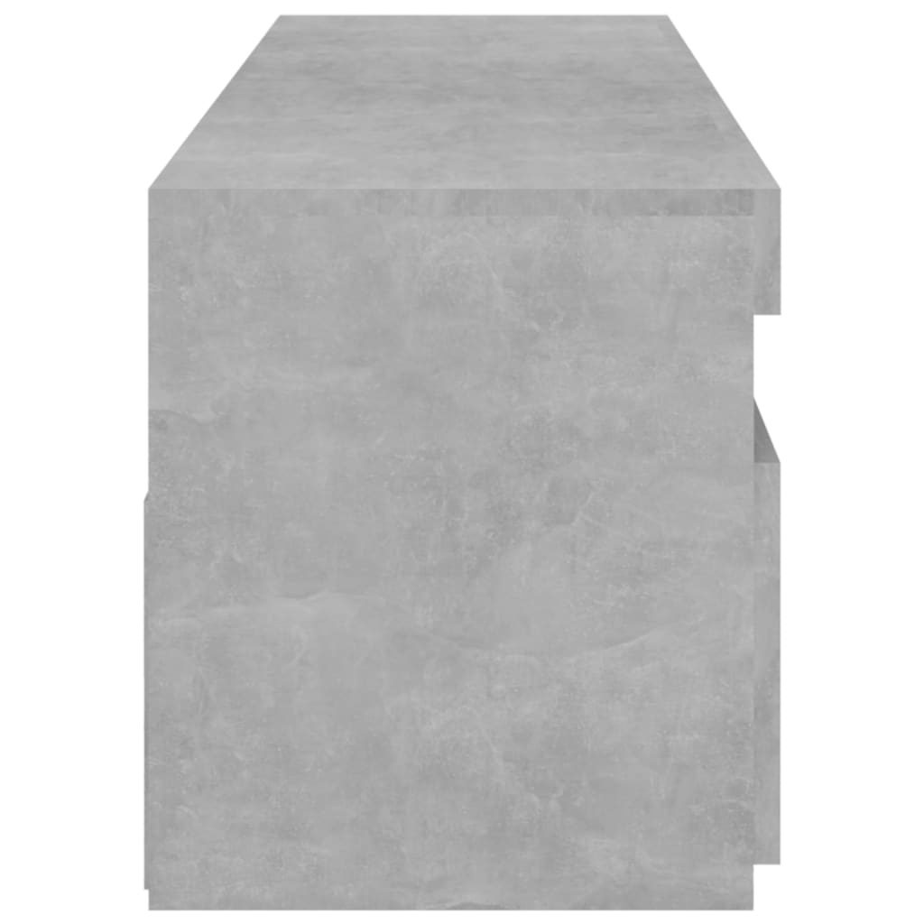 Tv Skříňky S Led Osvětlením 2 Ks Betonově Šedé 75 X 35 X 40 Cm