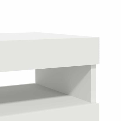 Tv Skříňky S Led Osvětlením 2 Ks Bílé 60 X 35 X 40 Cm