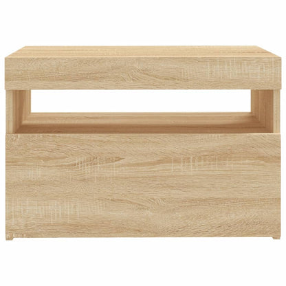 Tv Skříňka S Led Osvětlením Dub Sonoma 60 X 35 X 40 Cm