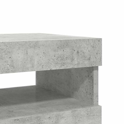 Tv Skříňky S Led Osvětlením 2 Ks Betonově Šedé 60 X 35 X 40 Cm