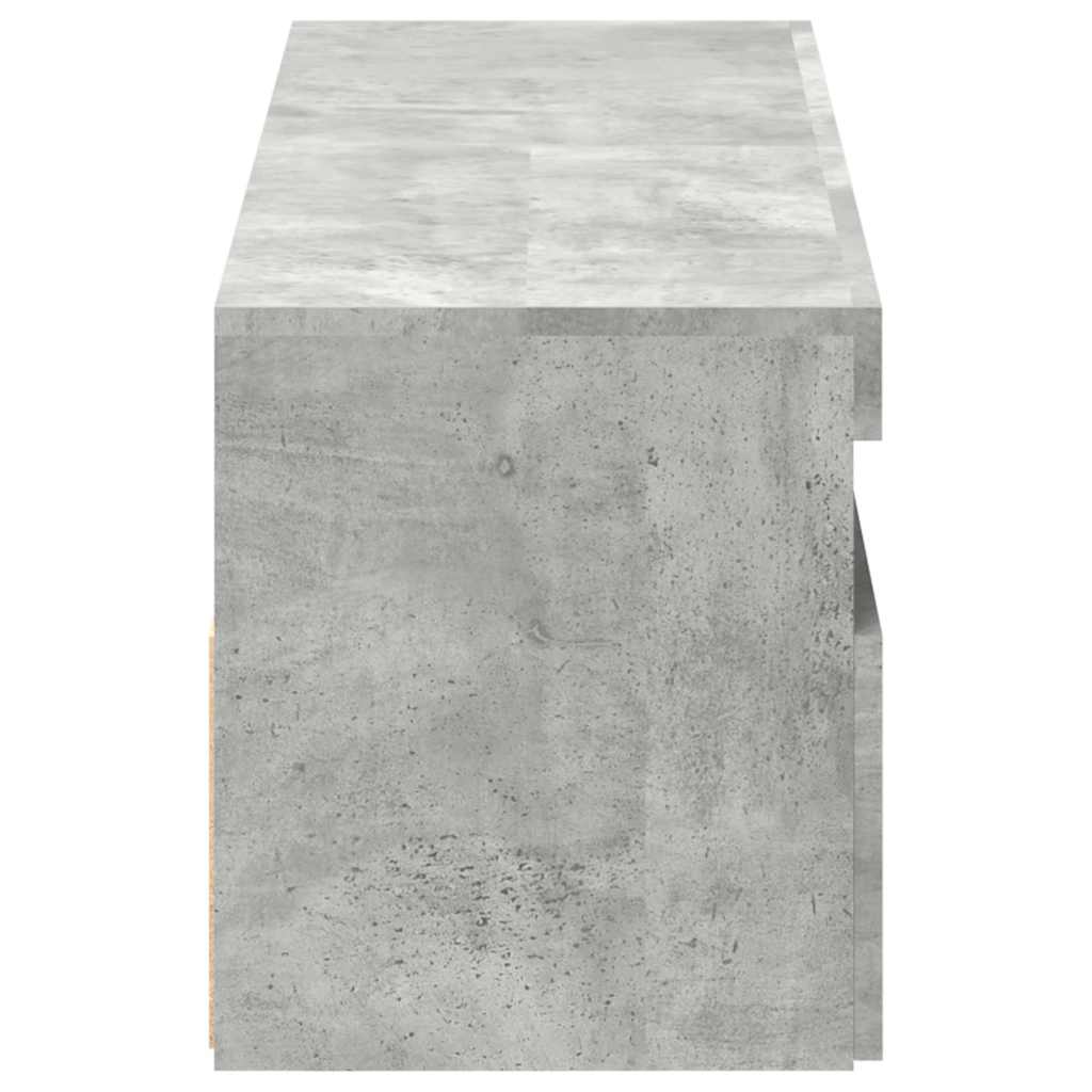 Tv Skříňky S Led Osvětlením 2 Ks Betonově Šedé 60 X 35 X 40 Cm