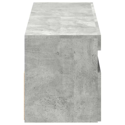Tv Skříňky S Led Osvětlením 2 Ks Betonově Šedé 60 X 35 X 40 Cm