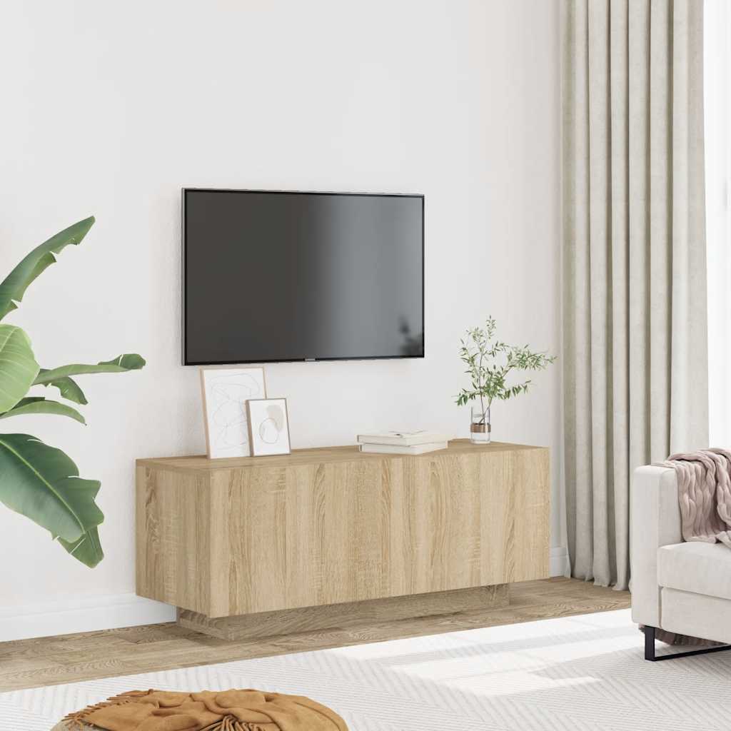Tv Skříňka 100 X 35 X 40 Cm Kompozitní Dřevo