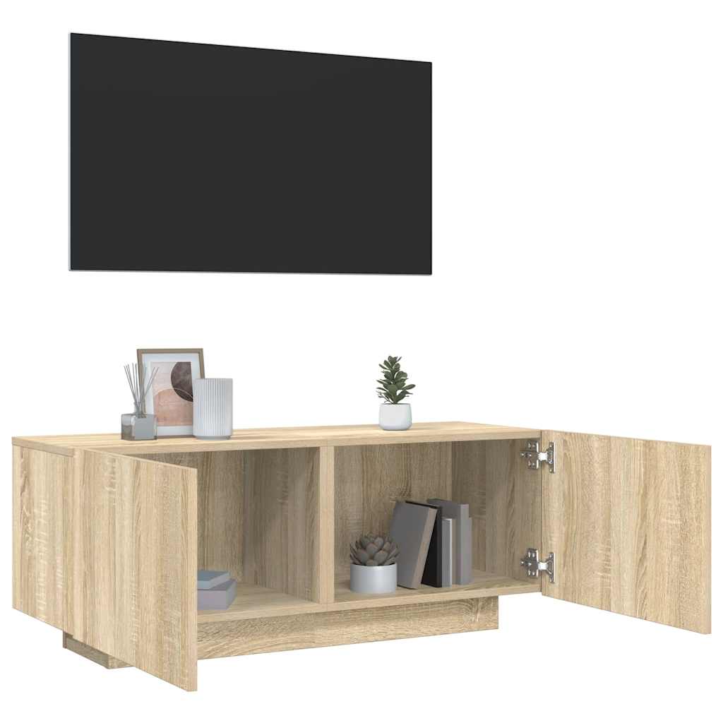 Tv Skříňka 100 X 35 X 40 Cm Kompozitní Dřevo