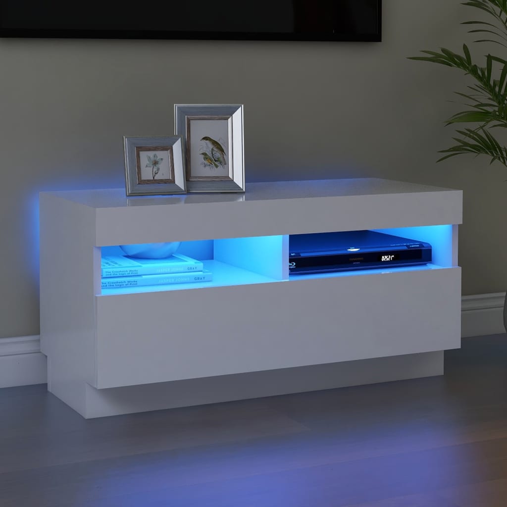 Tv Skříňka S Led Osvětlením 100 X 35 X 40 Cm