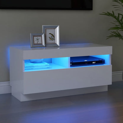 Tv Skříňka S Led Osvětlením 100 X 35 X 40 Cm