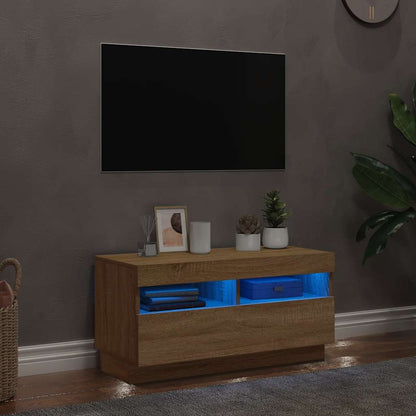 Tv Skříňka S Led Osvětlením 100 X 35 X 40 Cm