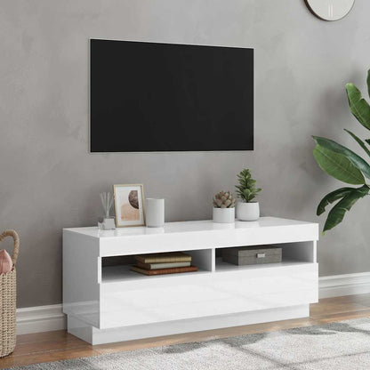 Tv Skříňka S Led Osvětlením 100 X 35 X 40 Cm
