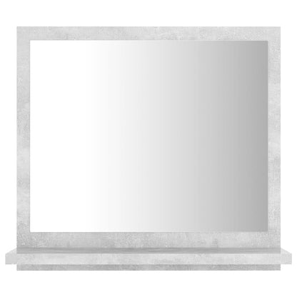 Koupelnové Zrcadlo Betonově Šedé 40X10,5X37 Cm Kompozitní Dřevo