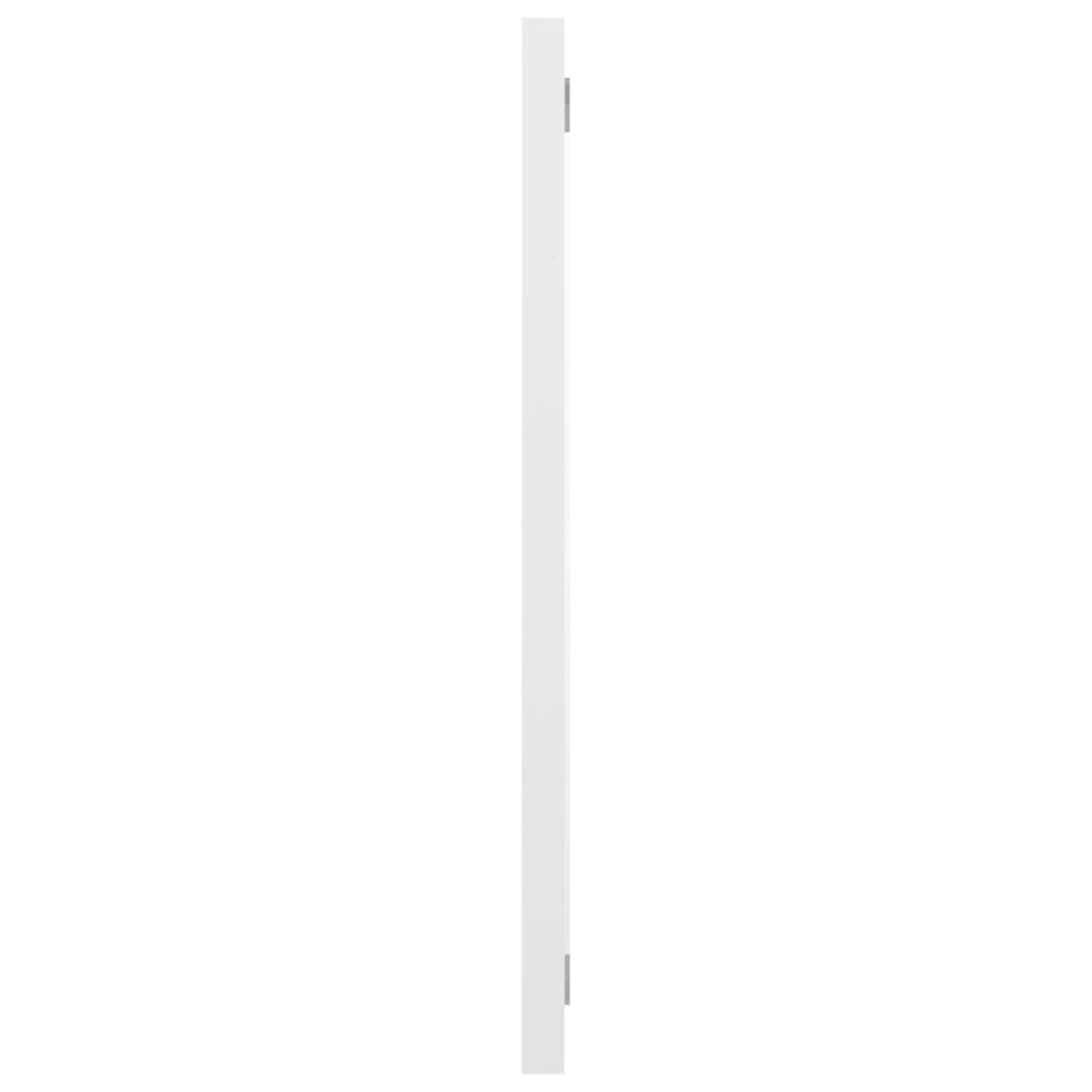 Koupelnové Zrcadlo Bílé Vysoký Lesk 60X1,5X37 Cm Dřevotříska