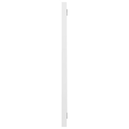 Koupelnové Zrcadlo Bílé Vysoký Lesk 60X1,5X37 Cm Dřevotříska