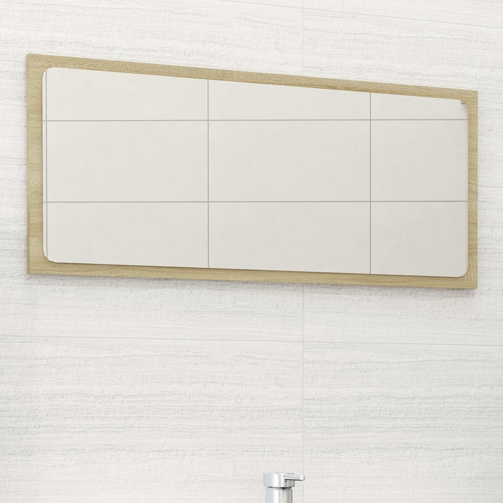 Koupelnové Zrcadlo Bílé Vysoký Lesk 60X1,5X37 Cm Dřevotříska