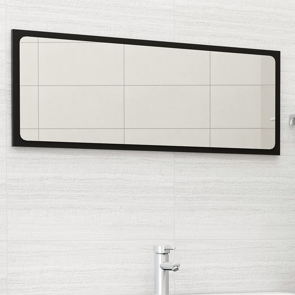 Koupelnové Zrcadlo Bílé Vysoký Lesk 60X1,5X37 Cm Dřevotříska