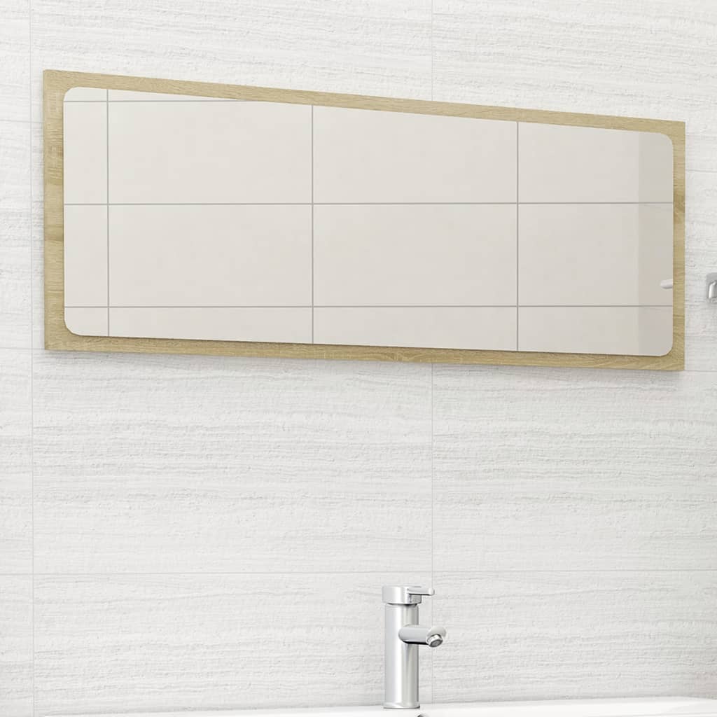 Koupelnové Zrcadlo Bílé Vysoký Lesk 60X1,5X37 Cm Dřevotříska