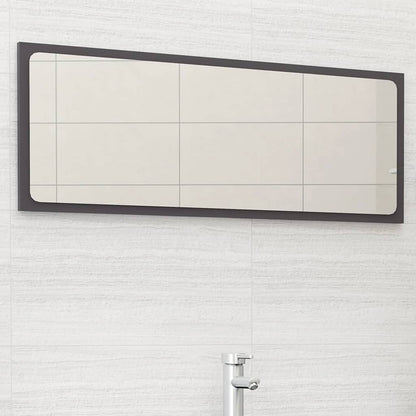 Koupelnové Zrcadlo Bílé Vysoký Lesk 60X1,5X37 Cm Dřevotříska