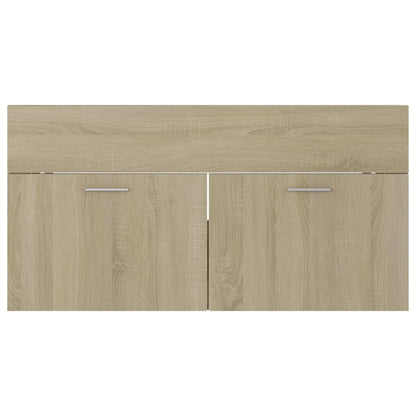 Skříňka Pod Umyvadlo Dub Sonoma 90X38,5X46 Cm Kompozitní Dřevo