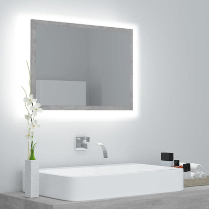 Led Koupelnové Zrcadlo Černé Vysoký Lesk 60X8,5X37 Cm Akrylové