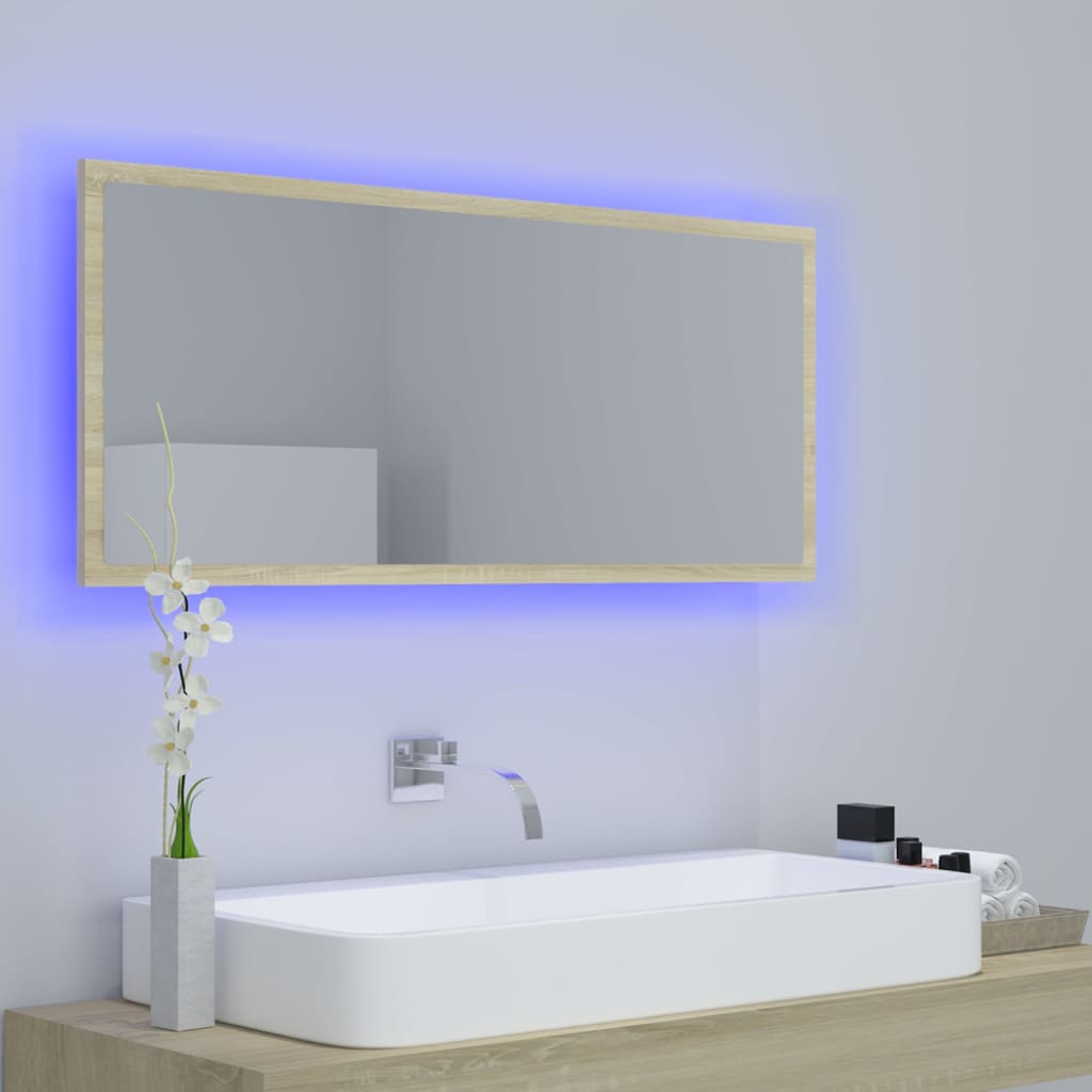 Led Koupelnové Zrcadlo 100 X 8,5 X 37 Cm Akrylové