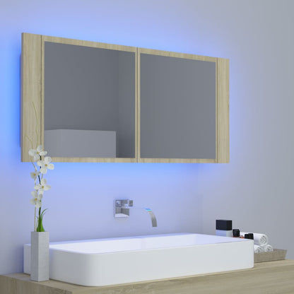 Led Koupelnové Zrcadlo 100 X 12 X 45 Cm Akrylové
