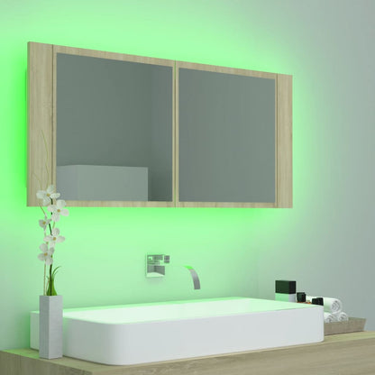 Led Koupelnové Zrcadlo 100 X 12 X 45 Cm Akrylové