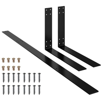 Opěradlo Pro Paletovou Pohovku Černé Železo