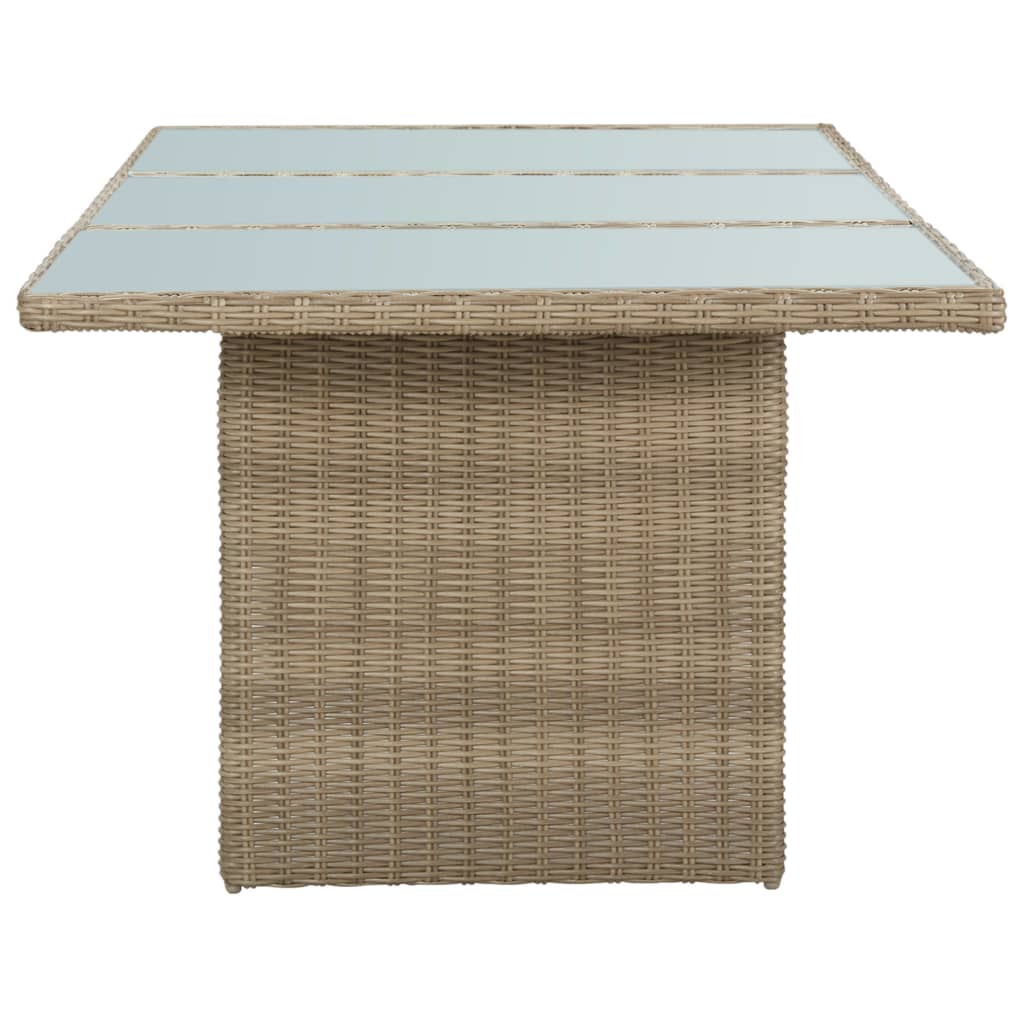 9Dílný Zahradní Jídelní Set Polyratan Hnědý