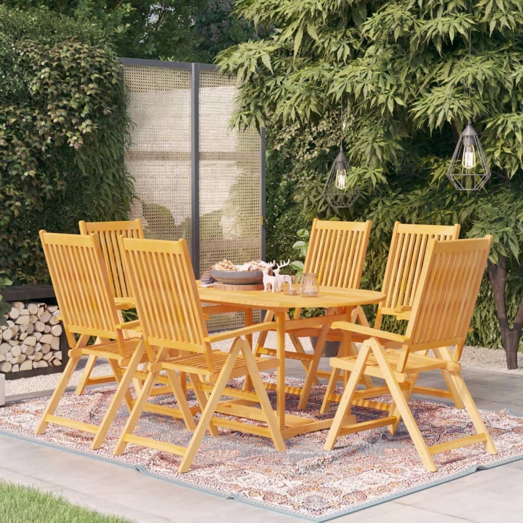 7Dílný Zahradní Jídelní Set Masivní Teakové Dřevo