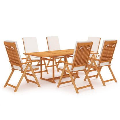 9Dílný Zahradní Jídelní Set S Poduškami Masivní Teak Šedý