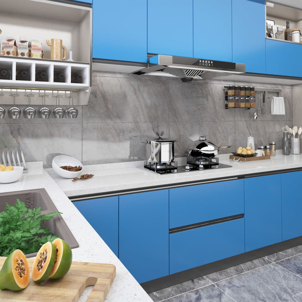 Samolepící Tapety Na Nábytek 2 Ks Černé 500 X 90 Cm Pvc