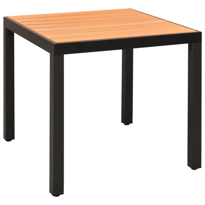3Dílný Zahradní Jídelní Set Černý A Hnědý