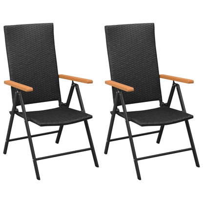 3Dílný Zahradní Jídelní Set Černý A Hnědý