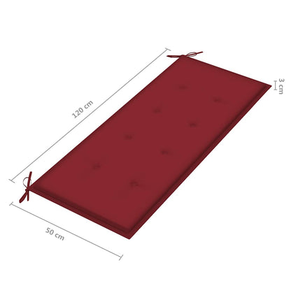 2Místná Zahradní Lavice S Poduškou 120 Cm Masivní Eukalyptus