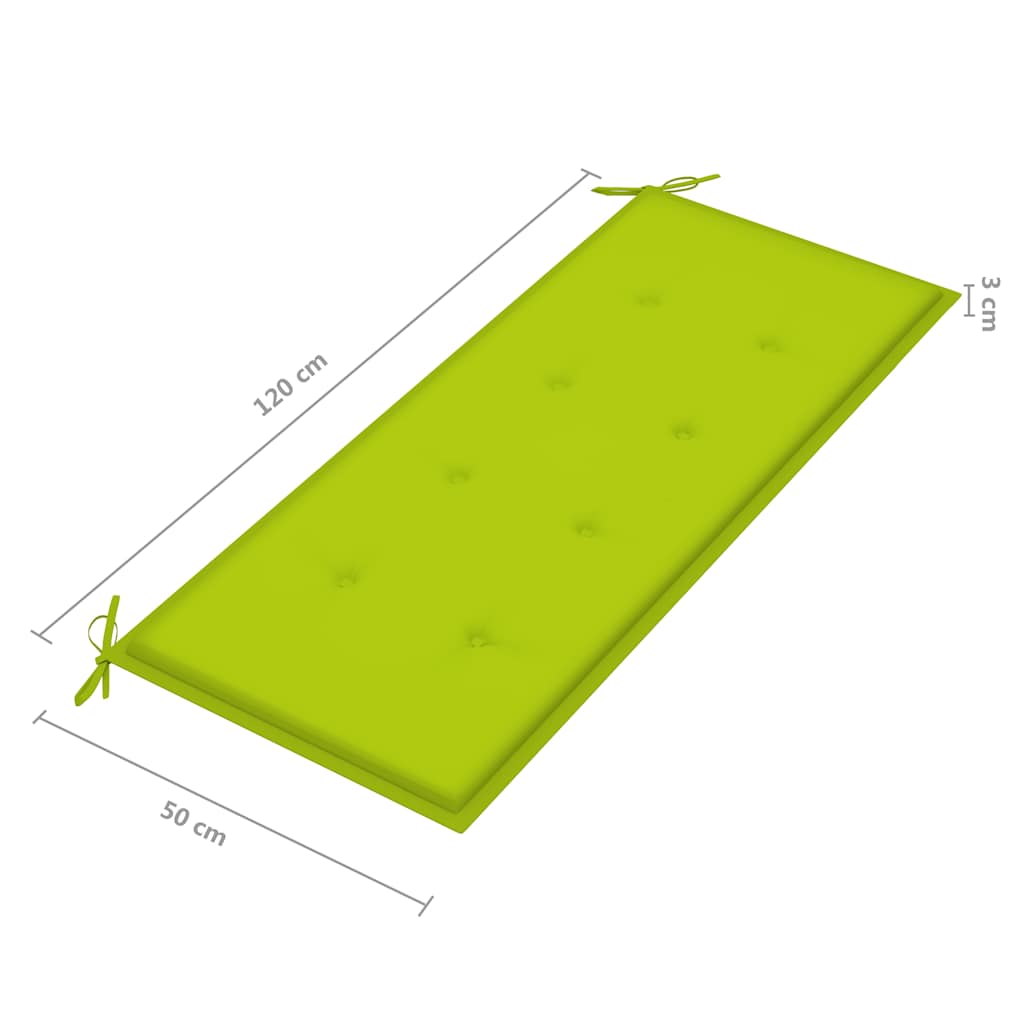 2Místná Zahradní Lavice S Poduškou 120 Cm Masivní Eukalyptus