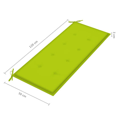 2Místná Zahradní Lavice S Poduškou 120 Cm Masivní Eukalyptus