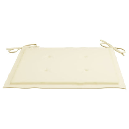 Zahradní Židle S Čajovým Stolkem A Poduškami 2Ks Akáciové Dřevo