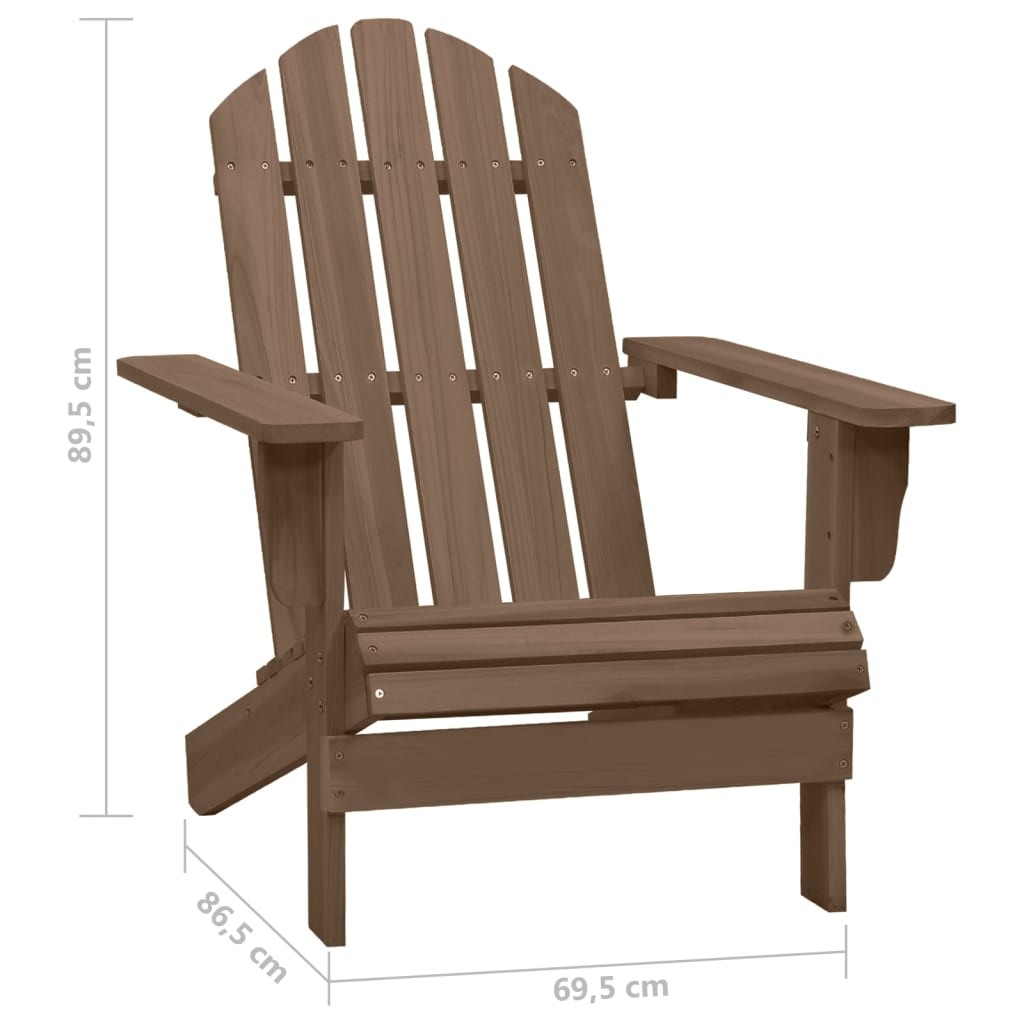 Zahradní Židle Adirondack Se Stolkem Masivní Jedle