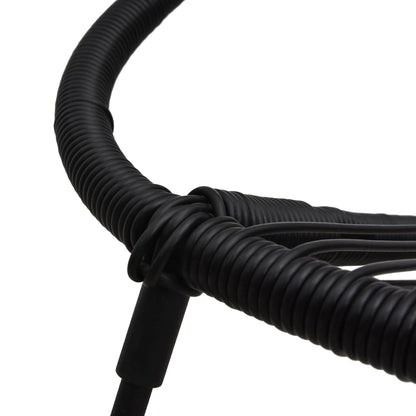 3Dílný Zahradní Jídelní Set Pvc Ratan Černý