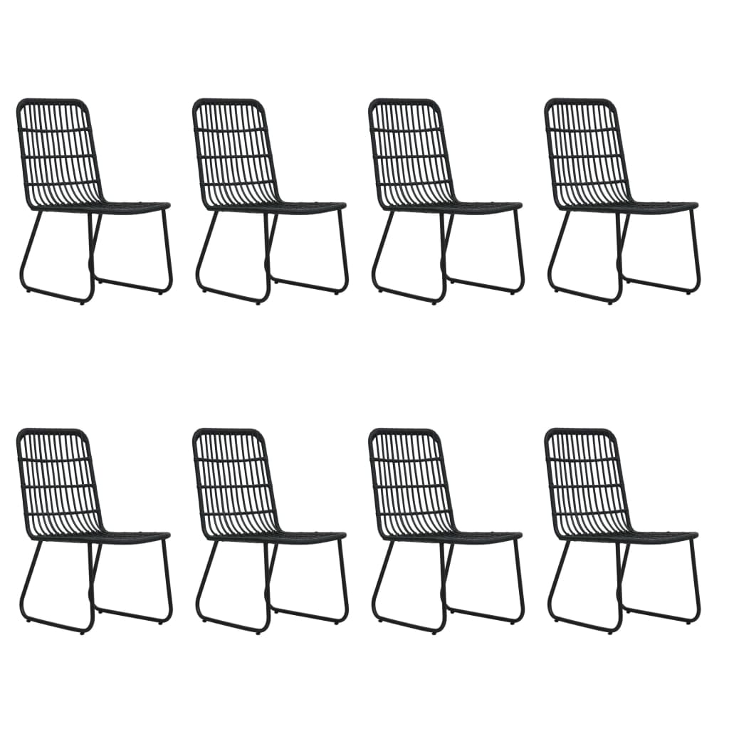 9Dílný Zahradní Jídelní Set Polyratan A Sklo