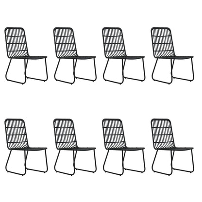 9Dílný Zahradní Jídelní Set Polyratan A Sklo