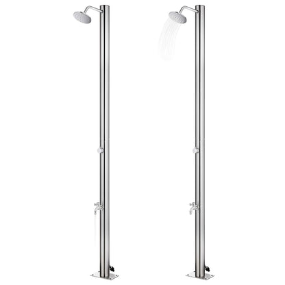Zahradní Sprcha 215 Cm Nerezová Ocel