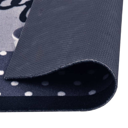 Kuchyňský Koberec Pratelný Coffee Modrý Kávová Modrá